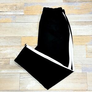 ZARA Black pants with white side stripe